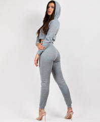 Grey-Cropped-Hooded-Zipper-Jacket-&-Joggers-Loungewear-Set-4