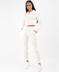 White-Cropped-Hooded-Zipper-Jacket-&-Joggers-Loungewear-Set-2