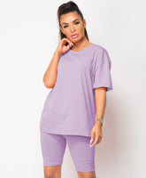 Lilac-Cycling-Short-&-Oversize-T-Shirt-Co-Ord-Loungewear-Set-1