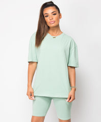 Mint-Cycling-Short-&-Oversize-T-Shirt-Co-Ord-Loungewear-Set-1