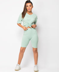 Mint-Cycling-Short-&-Oversize-T-Shirt-Co-Ord-Loungewear-Set-2