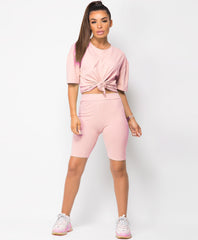 Pink-Cycling-Short-&-Oversize-T-Shirt-Co-Ord-Loungewear-Set-2
