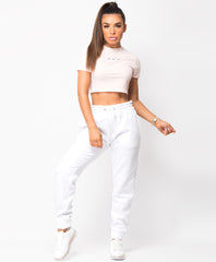 White-Fleece-Drawstring-Oversized-Joggers-1