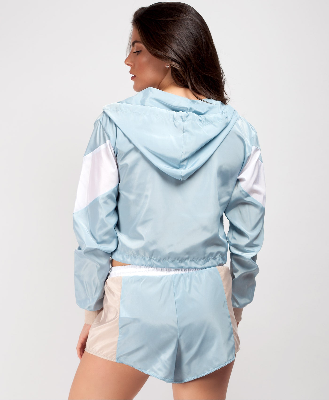 Blue-White-Colour-Block-Jacket-&-Shorts-Co-Ord-Set-3