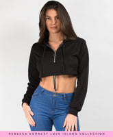Black-Cropped-Oversized-Half-Zip-Hoodie-1