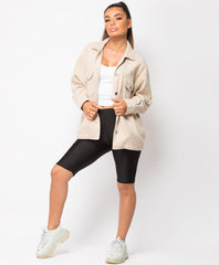 Sand-Oversized-Fit-Plain-Shirt-Shacket-1