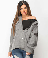 Grey-Oversized-Fit-Plain-Shirt-Shacket-1