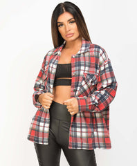 Red-Multi-Oversized-Fit-Check-Shirt-Shacket-3