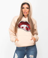 Beige-Oversized-Fit-Lips-Sequin-Hoodie-1