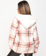 Pink-Hooded-Zip-Up-Check-Shacket-4