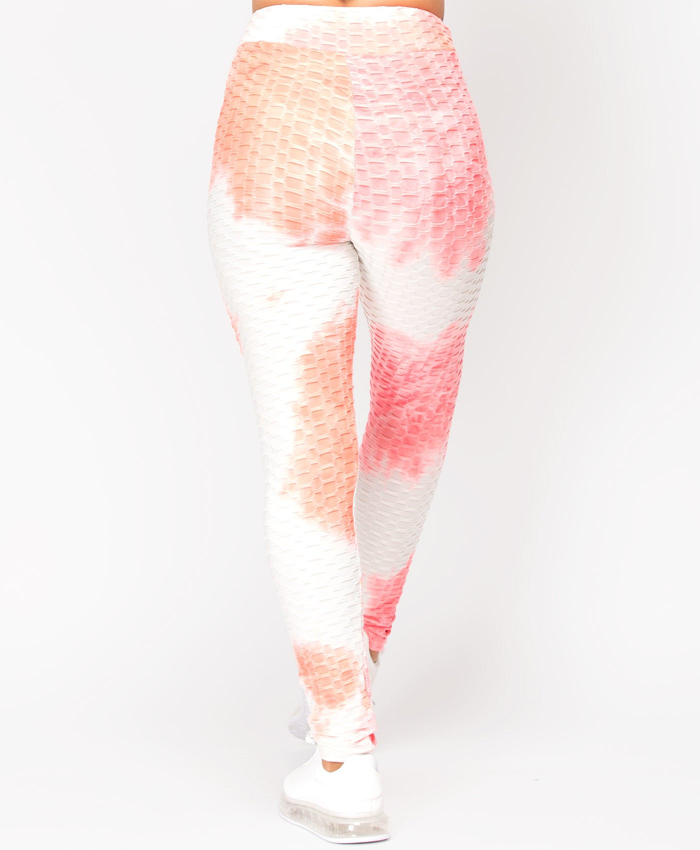 Coral-Waffle-Textured-Tie-Dye-Leggings-3