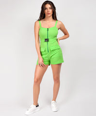 Neon-Green-Utilty-Belt-Pocket-Zip-Up-Playsuit-1
