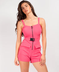 Neon-Pink-Utilty-Belt-Pocket-Zip-Up-Playsuit-2
