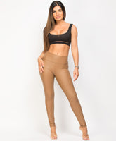 Camel-Matte-Faux-Leather-Wet-Look-Leggings-1