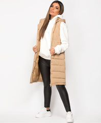 Beige-Side-Split-Zip-Long-Hooded-Bodywarmer-1