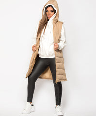 Beige-Side-Split-Zip-Long-Hooded-Bodywarmer-3