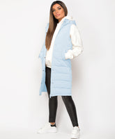 Sky-Blue-Side-Split-Zip-Long-Hooded-Bodywarmer-2