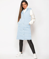 Sky-Blue-Side-Split-Zip-Long-Hooded-Bodywarmer-4