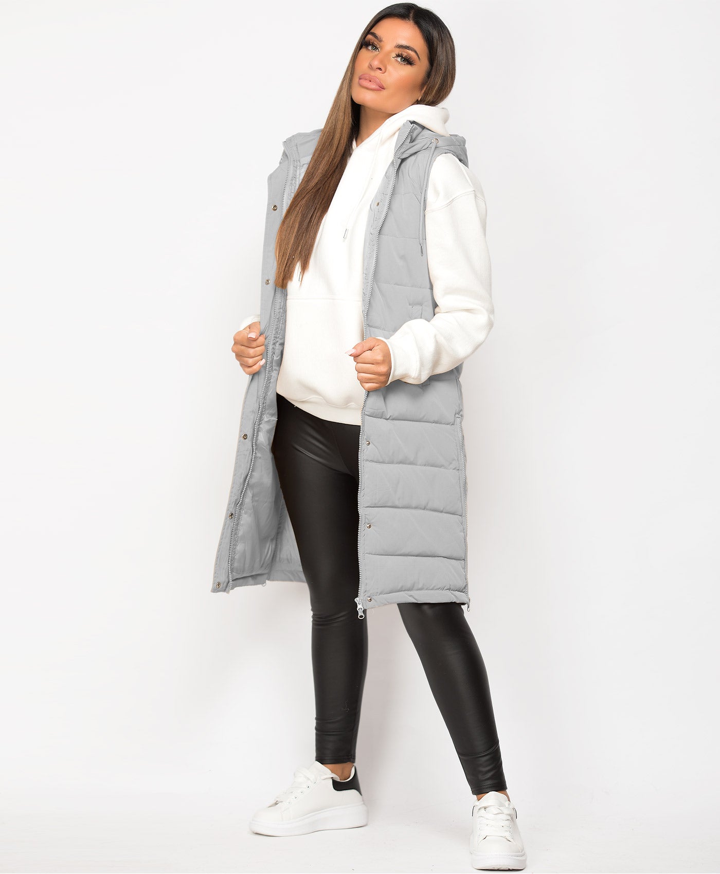 Grey-Side-Split-Zip-Long-Hooded-Bodywarmer-1