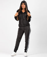 Black-Velvet-Velour-Side-Stripe-Tracksuit-Loungewear-Set-2