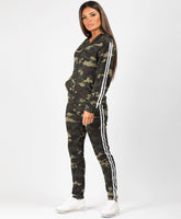 Khaki-Camouflage-White-Side-Stripe-Tracksuit-Loungewear-Set-2