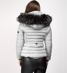 Grey-Y-865-Double-Zip-Detail-Padded-Fur-Hooded-Puffer-Jacket-4