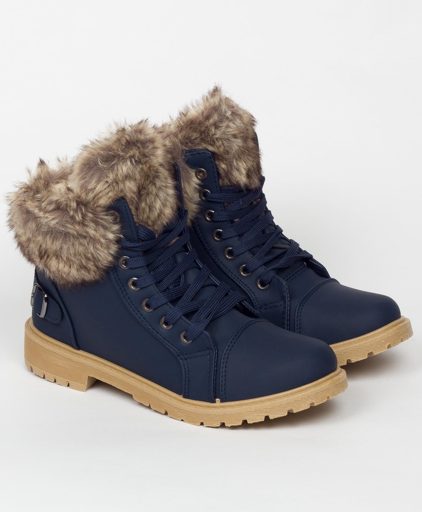navy-29015-sherpa-lined-fur-detail-buckle-trim-ankle-boots-1