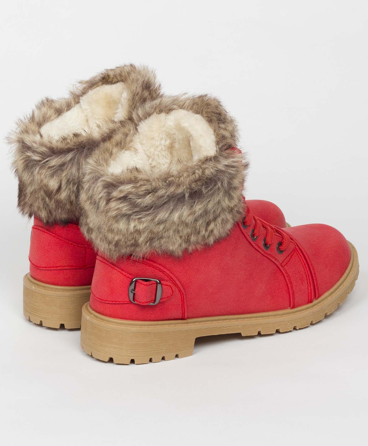 red-29015-sherpa-lined-fur-detail-buckle-trim-ankle-boots-2