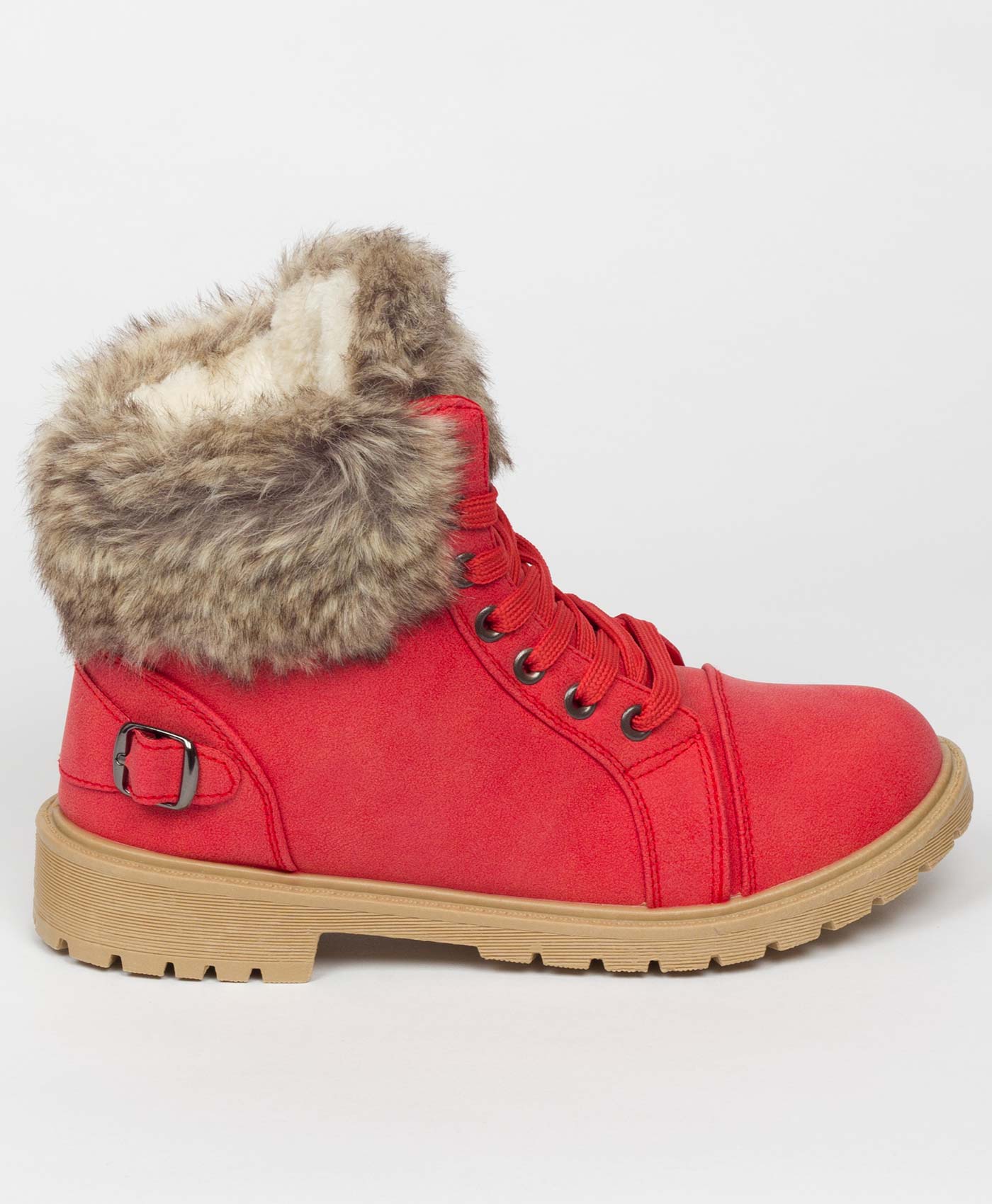 red-29015-sherpa-lined-fur-detail-buckle-trim-ankle-boots-3