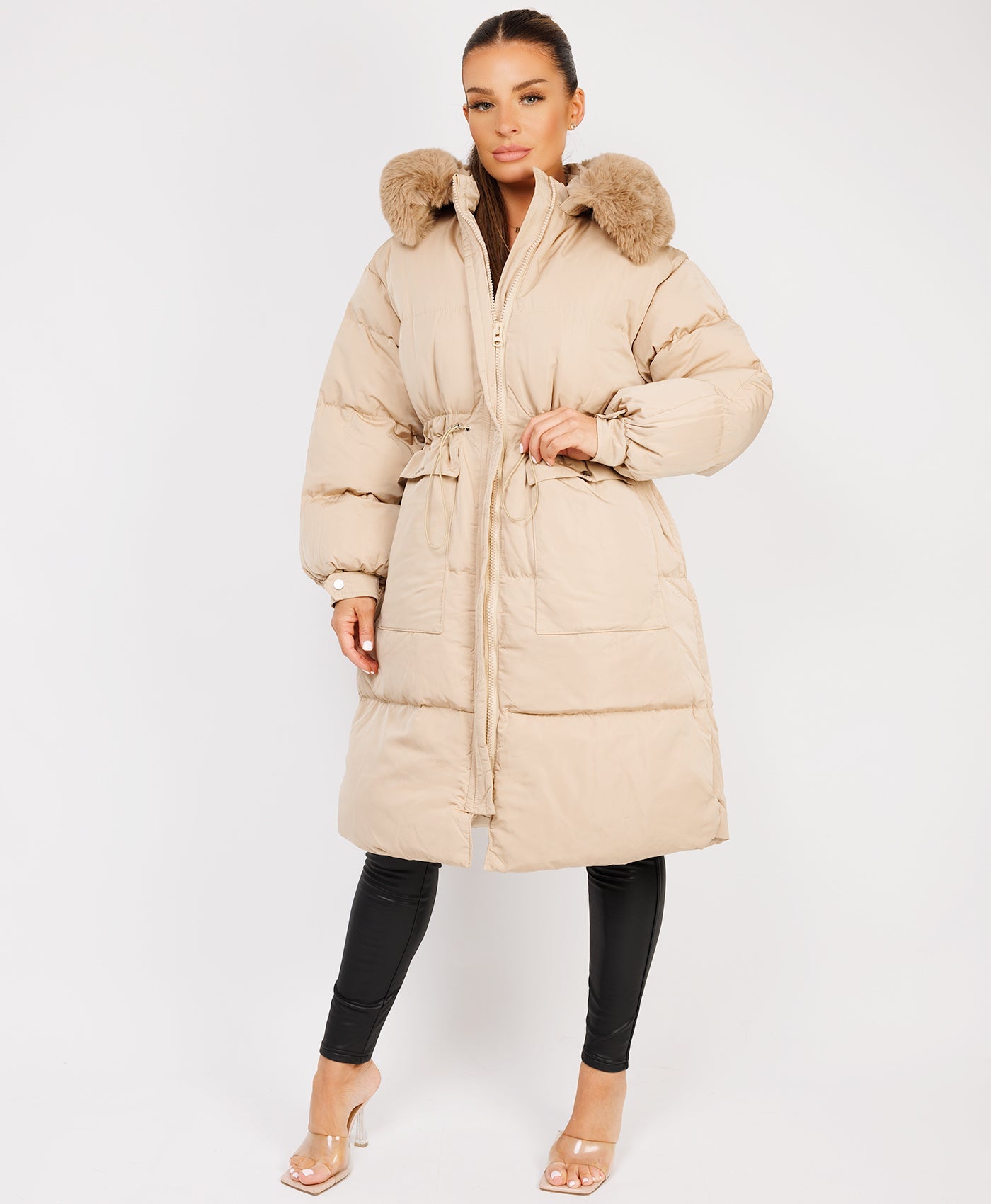 Midi puffer jacket on sale