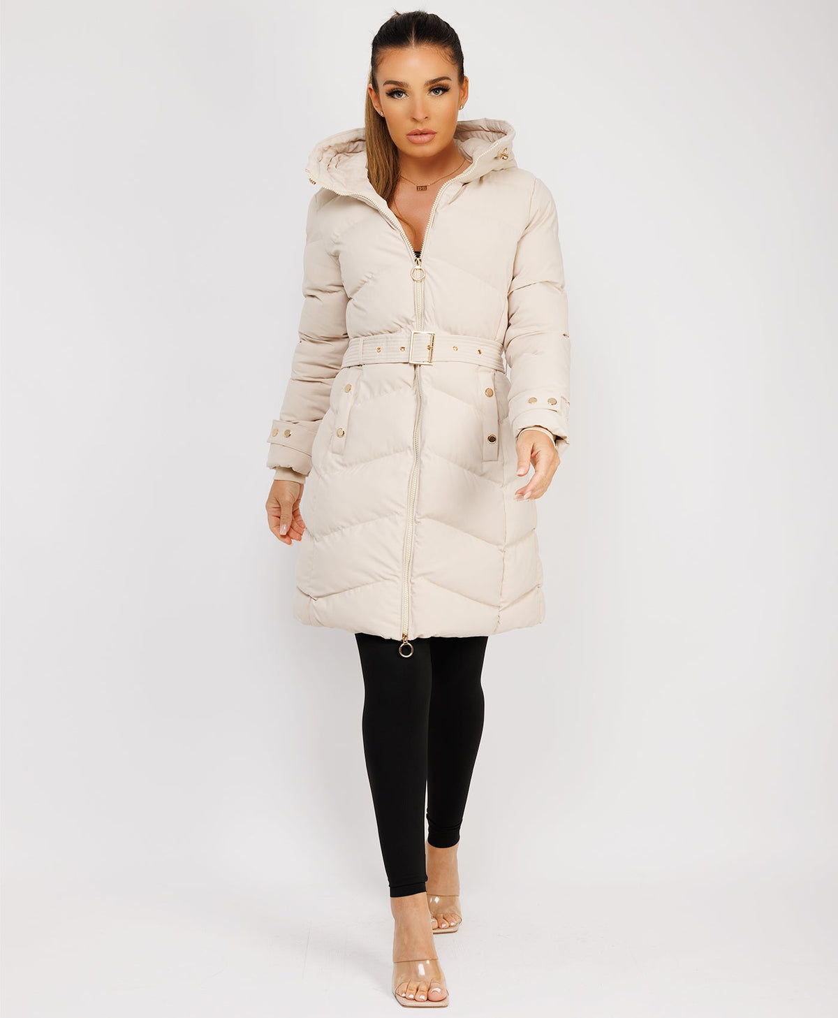 Longline-Duvet-Puffer-Coat-Biege-2