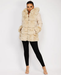 Longline-Duvet-Puffer-Coat-Biege-4