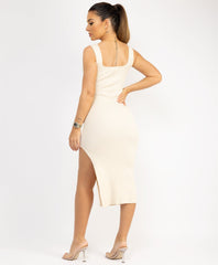 Spaghetti-Strap-Ruched-Padded-Cup-Mini-Dress-Beige-2