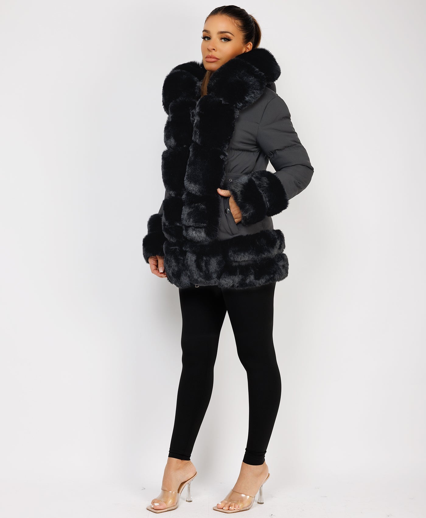 Longline-Duvet-Puffer-Coat-Biege-5