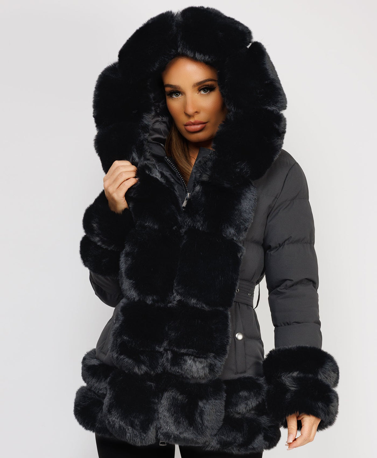 Longline-Duvet-Puffer-Coat-Biege-2