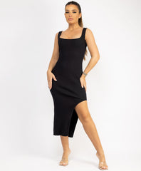 Spaghetti-Strap-Ruched-Padded-Cup-Mini-Dress-Black-3