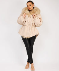 Beige-Premium-Faux-Fur-Tiered-Jacket-Coat-2