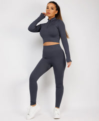 Charcoal-Grey-Zipped-Neck-Ribbed-Activewear-8