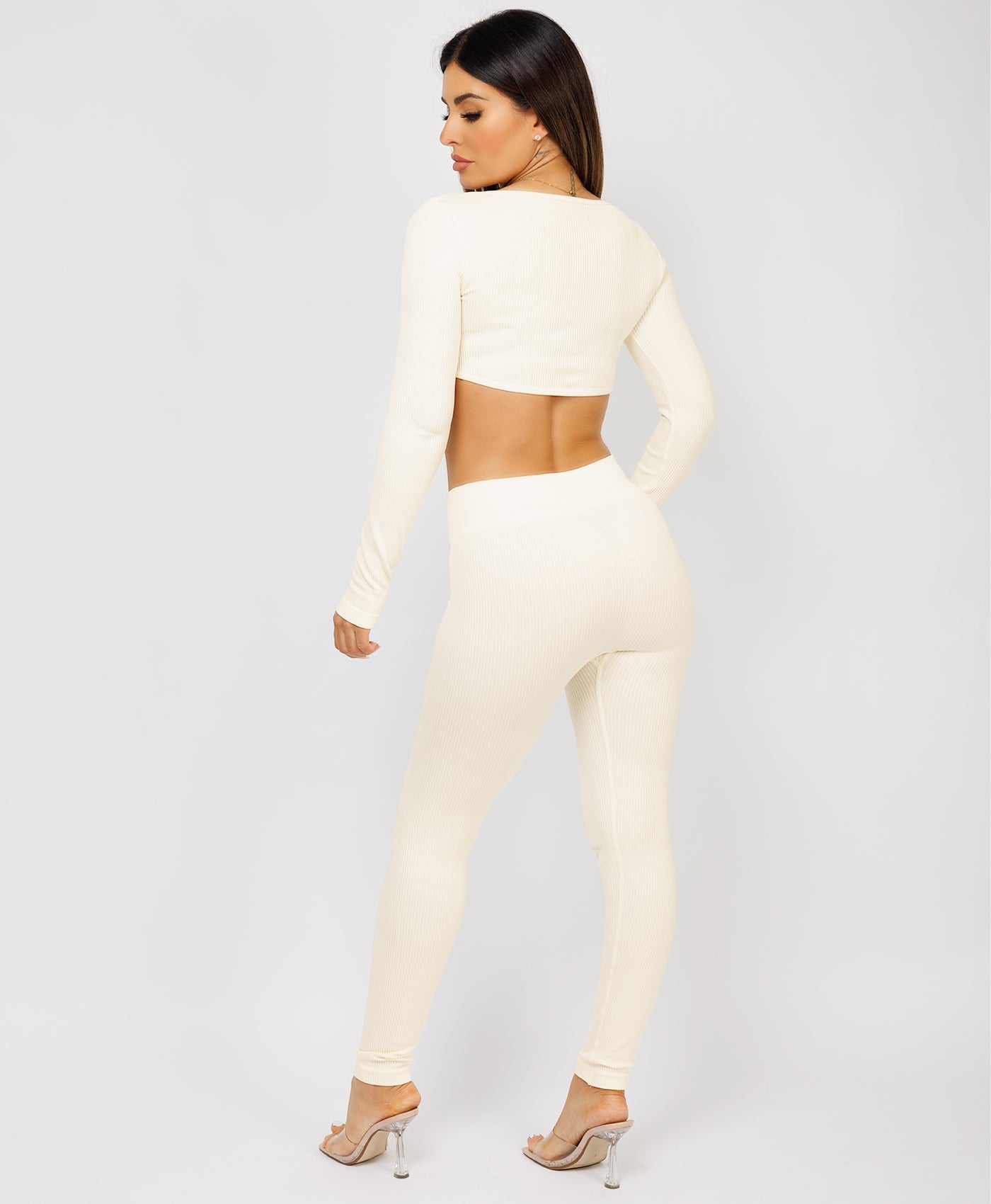 Cream-Ribbed-Asymmetric-Hem-Loungewear-Set10