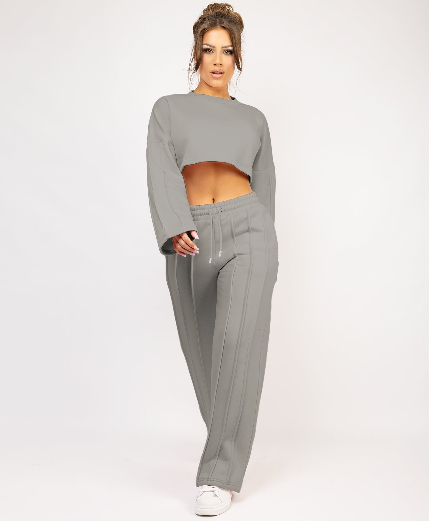 Zipped-Hooded-Loungewear-Set-Dove Grey-2