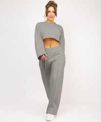 Zipped-Hooded-Loungewear-Set-Dove Grey-2