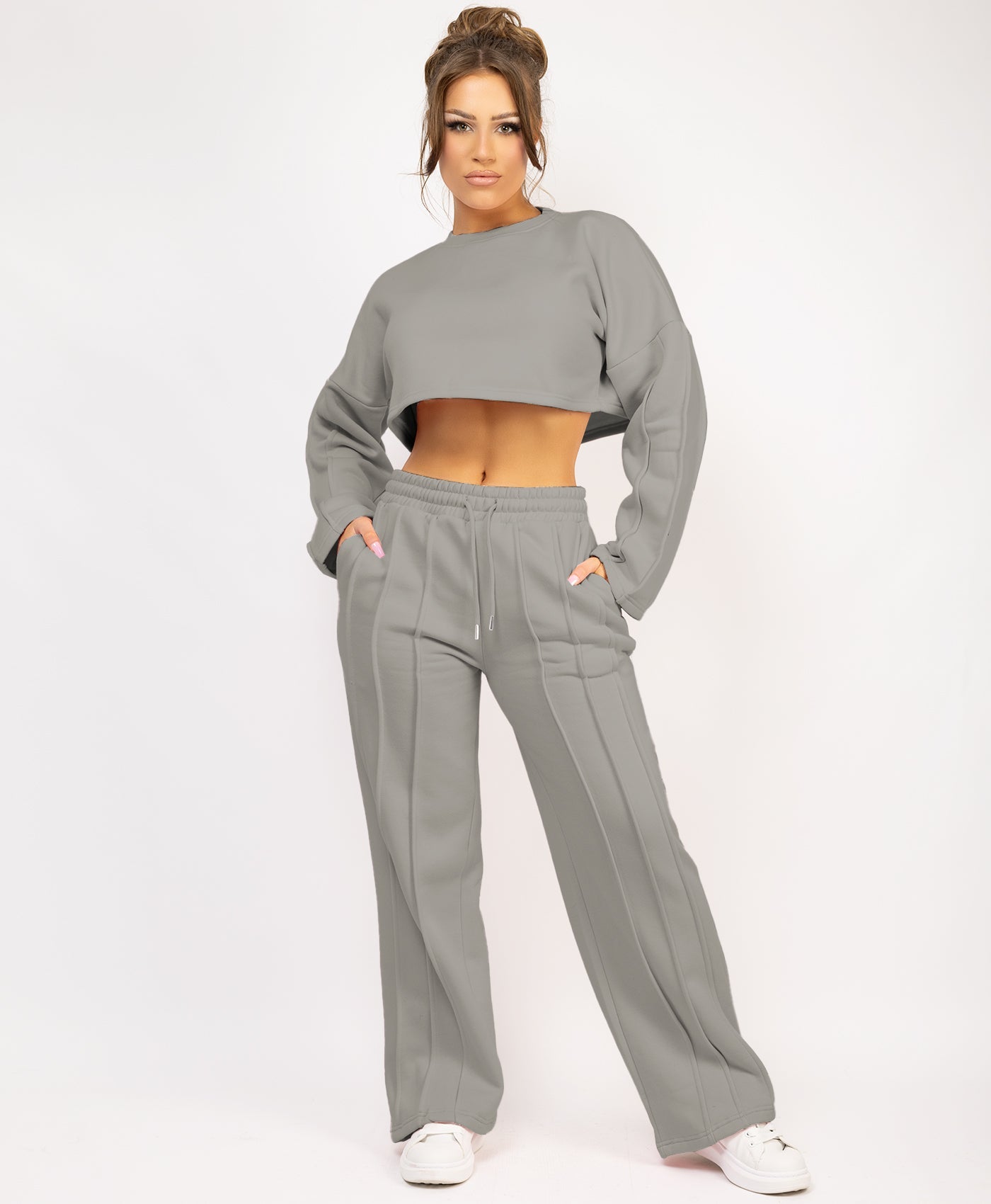 Zipped-Hooded-Loungewear-Set-Dove Grey-1