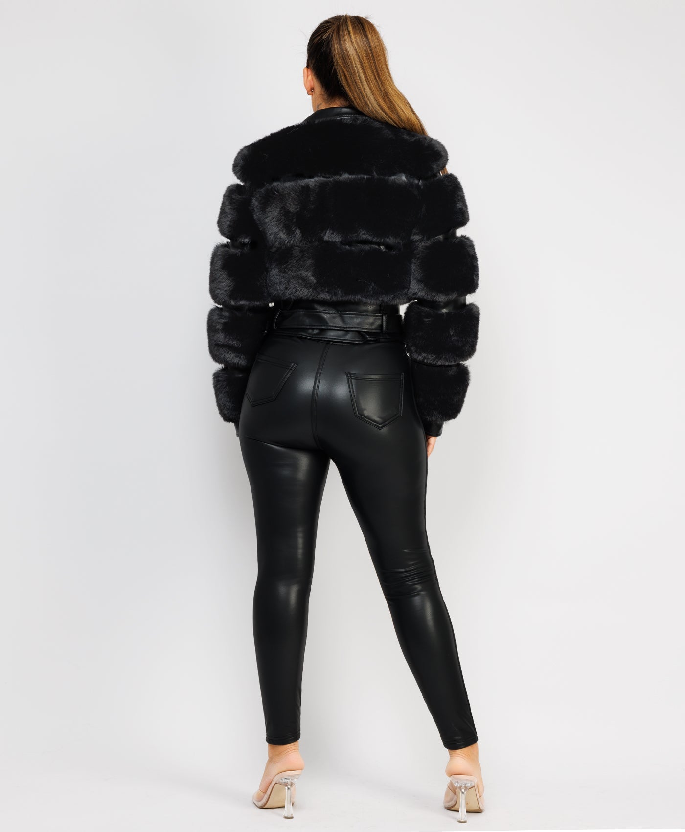 Faux-Fur-Belted-Leather-Trim-Biker-Jacket-Black-6