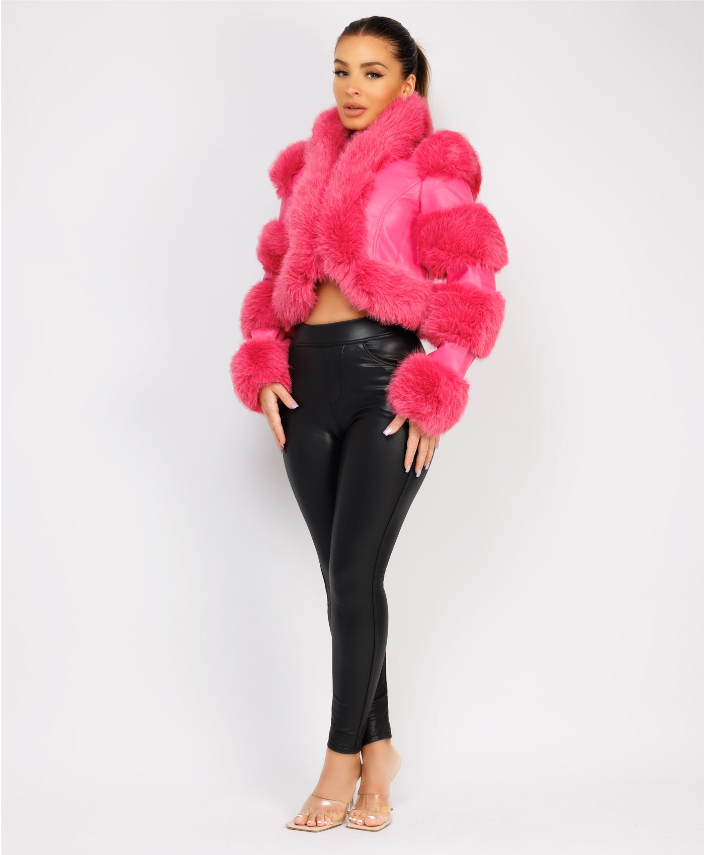 Faux-Fur-Leather-Jacket-Pink-4