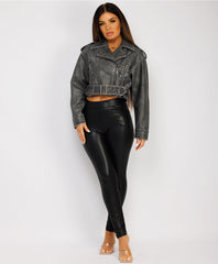 Faux-Leather-Oversized-Biker-Jacket-Grey-5