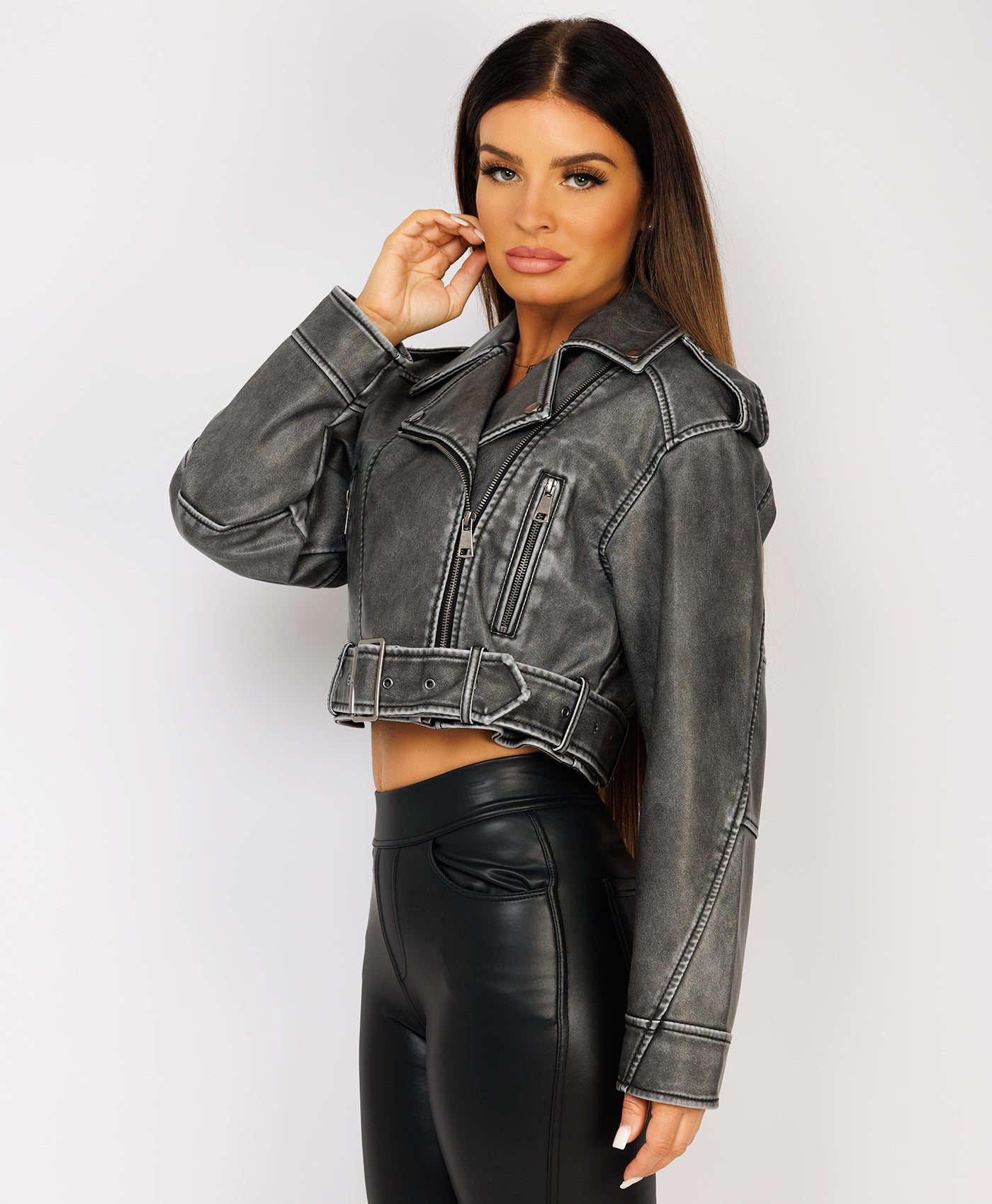 Faux-Leather-Oversized-Biker-Jacket-Grey-6