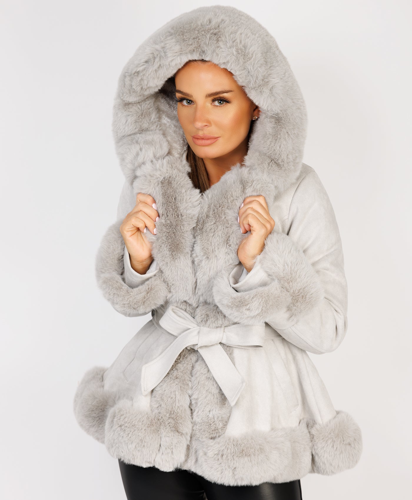 Fur Swing Coats Womens Navy Sheared Mink Swing Coat – Swing In