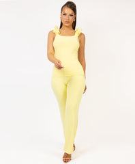 Satin-Puff-Sleeve-Ribbed-Set-Lemon-2