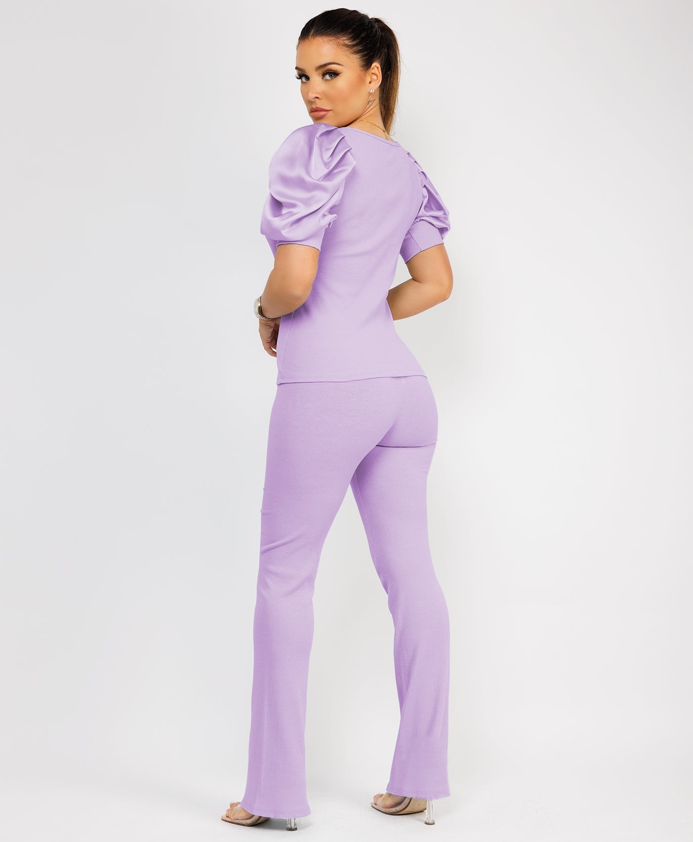 Satin-Puff-Sleeve-Ribbed-Set-Lilac-6