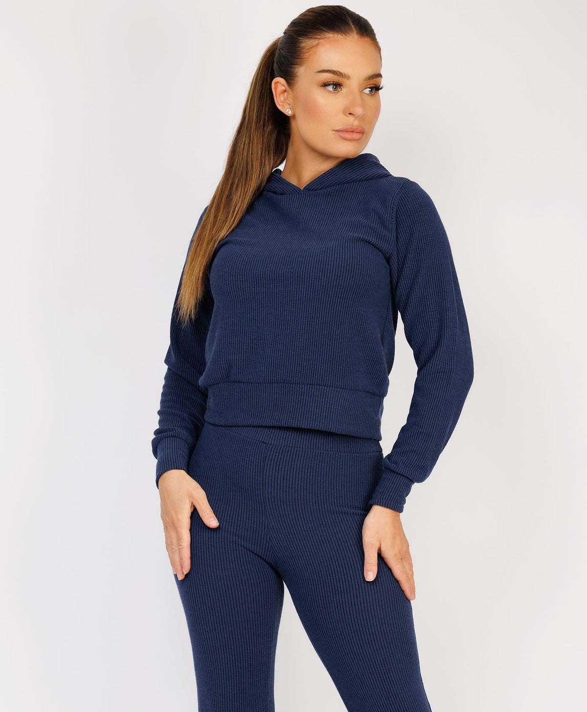 Ribbed-Hoody-Skinny-Flare-Set-Navy-3